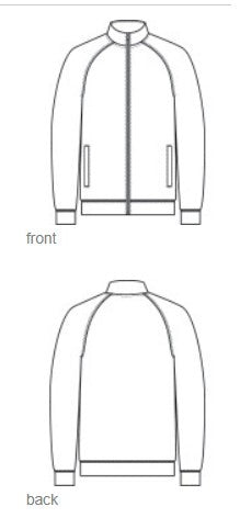 2. SPORT-TEK® Cadet Jacket (MENS FIT) with RED USA DANCE script logo Personalized