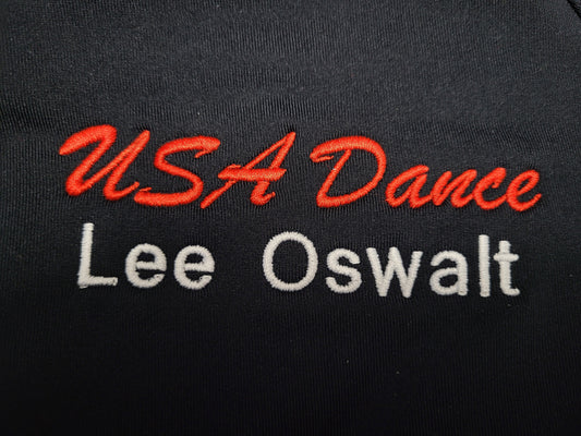 8. Black and Red Shoe Bag / Sling Pack with Red script logo with personalization