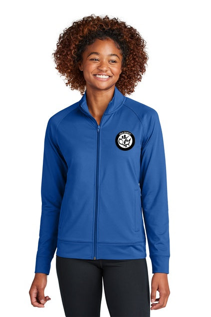 3. SPORT-TEK® Cadet Jacket (Ladies Fit) with Black and white USA DANCE round logo