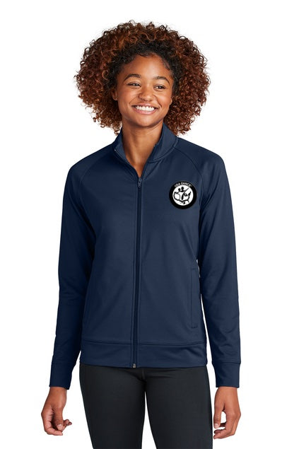 3. SPORT-TEK® Cadet Jacket (Ladies Fit) with Black and white USA DANCE round logo