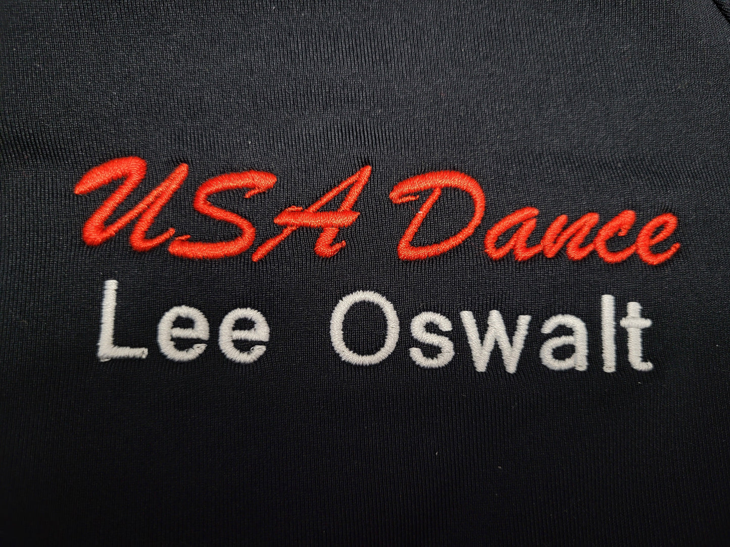 8. Black and Red Shoe Bag / Sling Pack with Red script logo with personalization